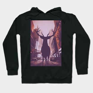 Deer In the Street Hoodie